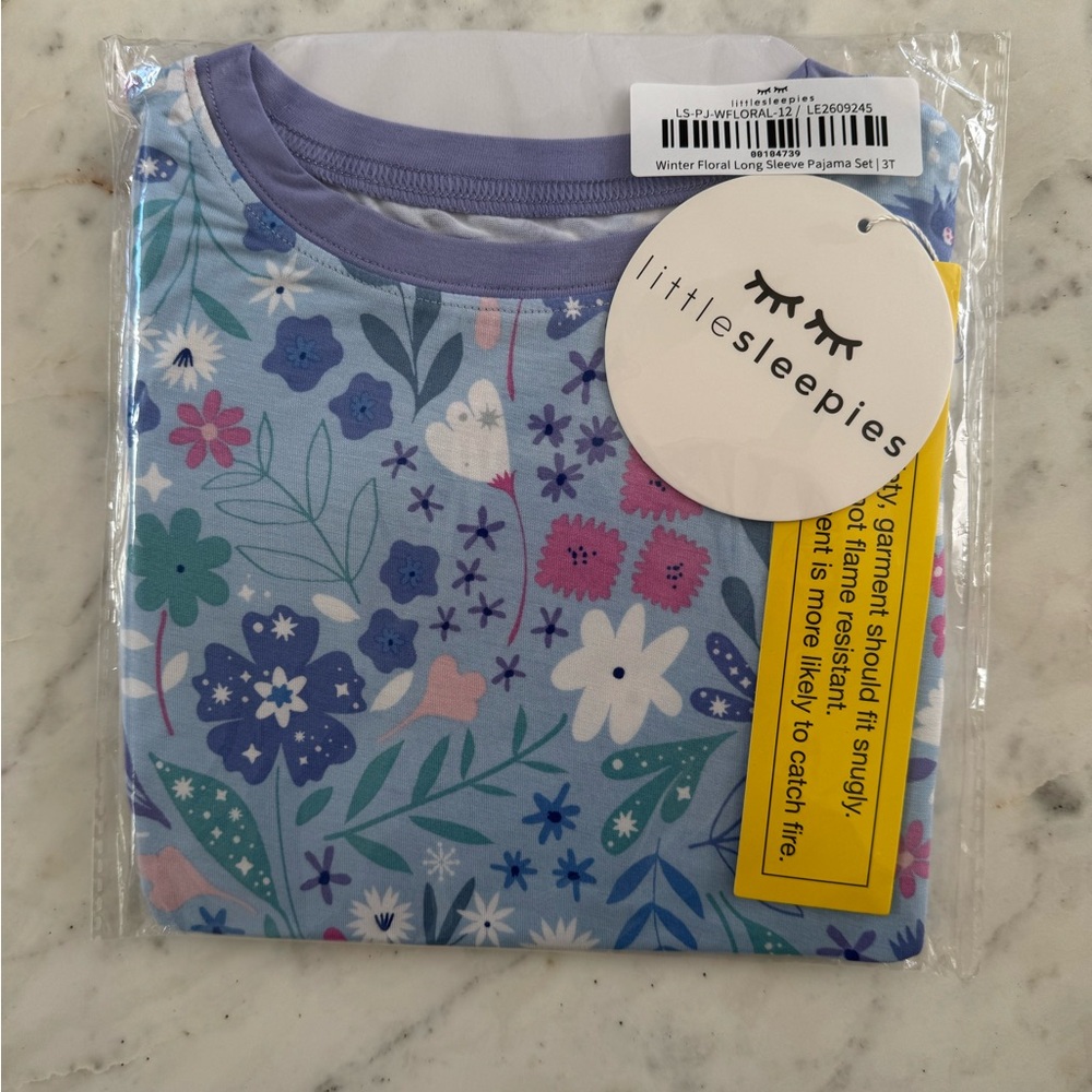 Little Sleepies Winter Floral Pajama Set